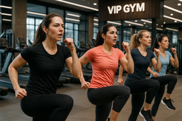 تمرینات کراسفیت و ایروبیک در محیطی VIP