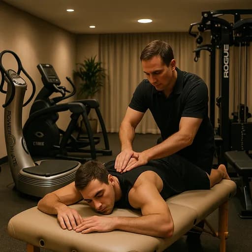 اتاق ماساژ حرفهای برای ریکاوری و آرامش